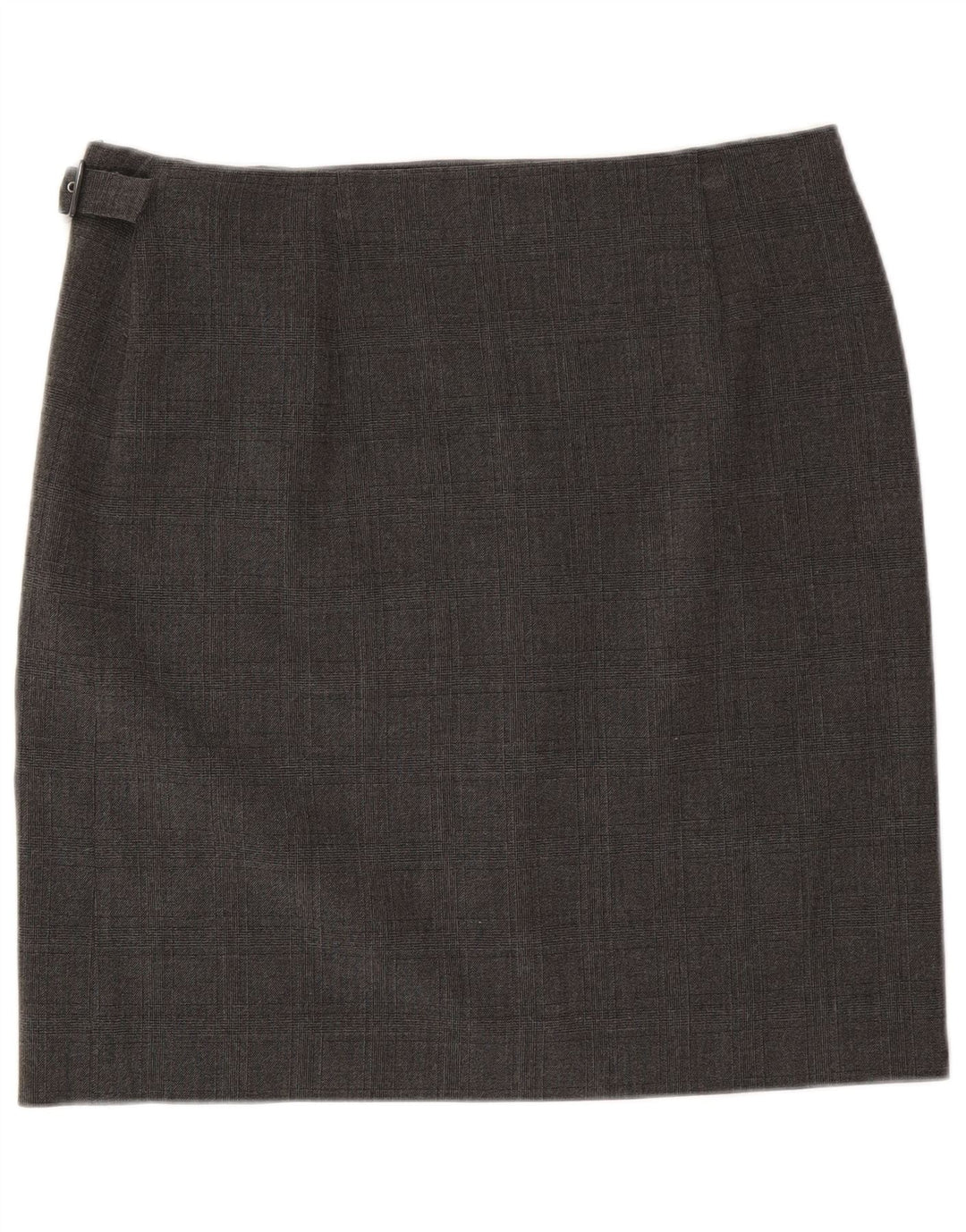 Armani Jeans Γυναικεία Wrap Φούστα US 12 Large W34 Grey Check Polyester