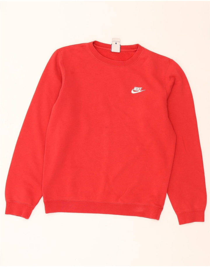 Ανδρικό φούτερ NIKE Jumper Μικρό κόκκινο βαμβακερό