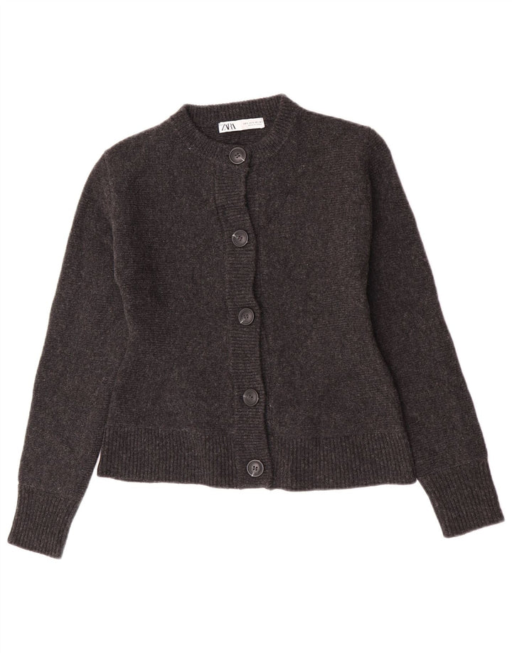 Zara Γυναικεία Ζακέτα UK 10 Small Grey Flecked