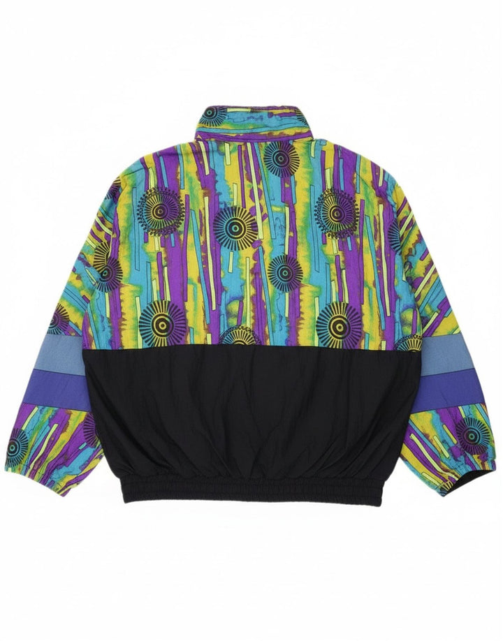 Vintage Γυναικείο Abstract Pattern Σακάκι Anorak UK 16 Μεγάλο πολύχρωμο