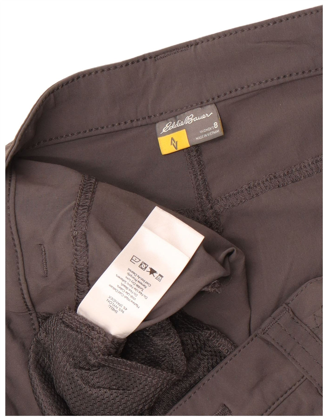 Γυναικείο σορτς Cargo Eddie Bauer US 8 Medium W32 Grey Nylon