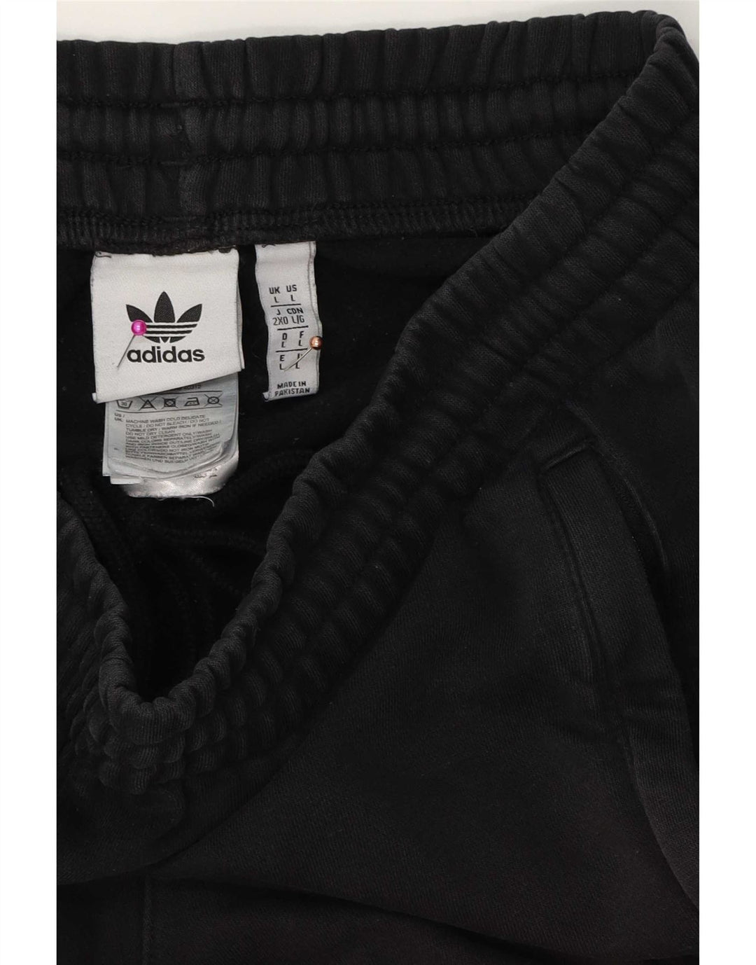 Ανδρικό αθλητικό σορτς Adidas μεγάλο μαύρο βαμβακερό