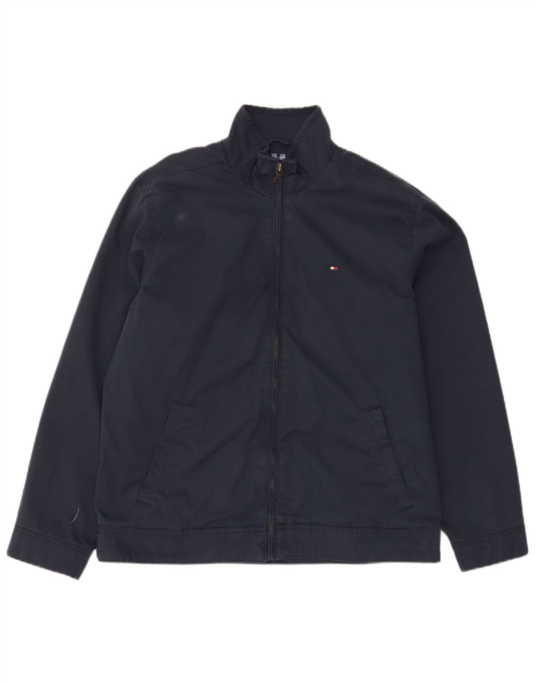 Tommy Hilfiger Ανδρικό Bomber Jacket UK 38 Medium Navy Blue Cotton