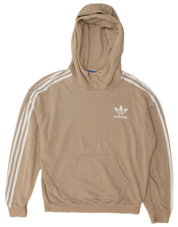Adidas Γυναικείο Hoodie Jumper UK 12 Βαμβακερό μεσαίο μπεζ