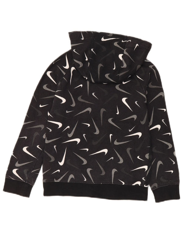 Nike Boys Graphic Hoodie Jumper 8-9 ετών Μικρό μαύρο βαμβακερό