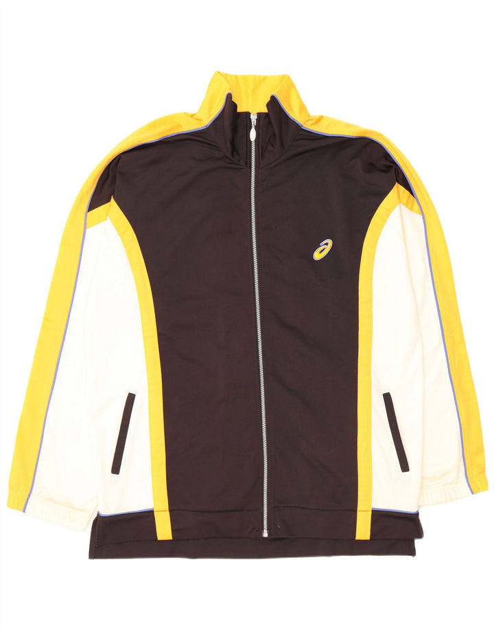 Ανδρική φόρμα γυμναστικής γραφικών ASICS Top Jacket XL Μαύρο Colourblock Πολυεστέρας