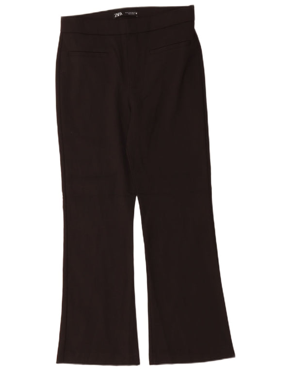 Zara Γυναικείο Bootcut Casual Παντελόνι Medium W28 L26 Μαύρο βαμβακερό