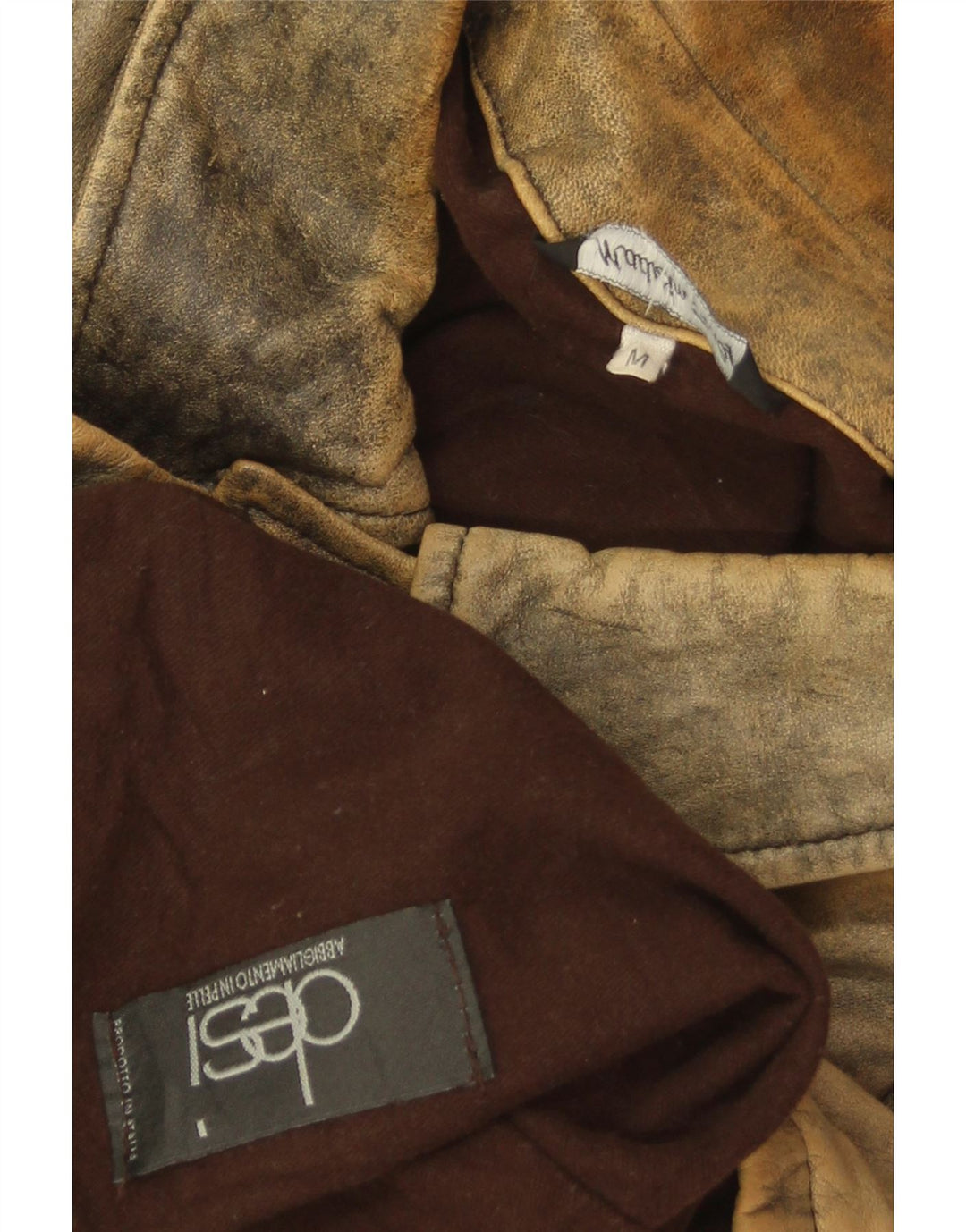 Desi Ανδρικό Δερμάτινο Μπουφάν UK 38 Δερμάτινο Μεσαίο Καφέ