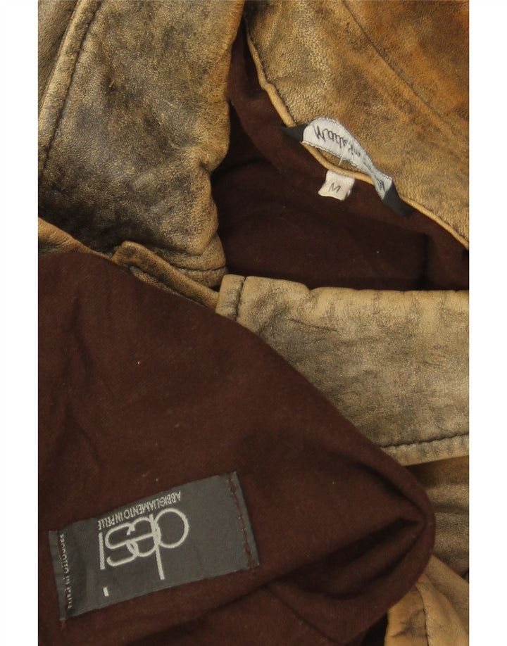 Desi Ανδρικό Δερμάτινο Μπουφάν UK 38 Δερμάτινο Μεσαίο Καφέ