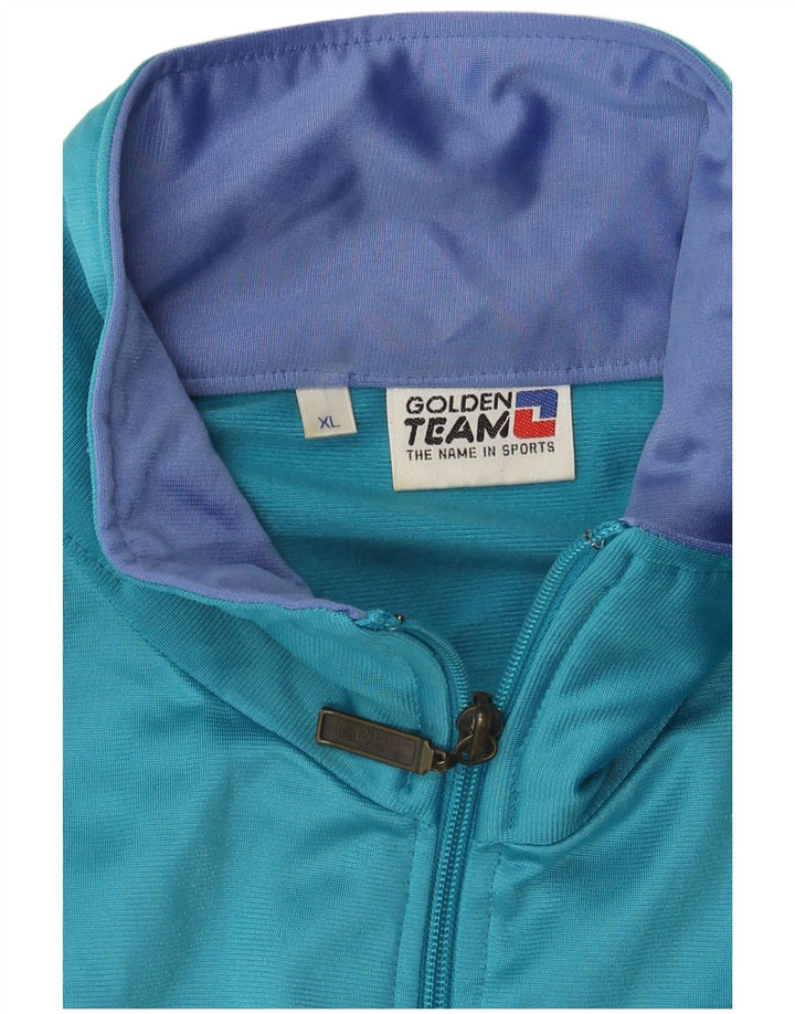 Ανδρική φόρμα Golden Team Top Jacket XL Blue Colourblock Polyester