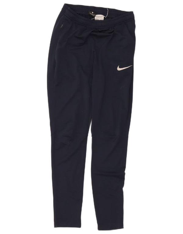 Γυναικεία φόρμα Nike Dri Fit Παντελόνια UK 8 Small Navy Blue Polyester