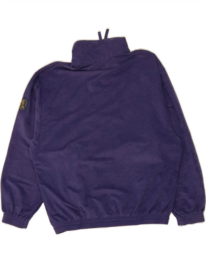 VERTICAL Womens Zip Neck Sweatshirt Jumper UK 18 XL Navy Blue Vintage VERTICAL and Second-Hand VERTICAL from Messina Hembry 