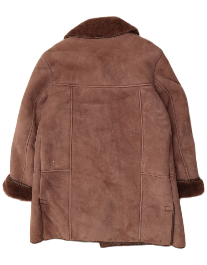 Ανδρικό παλτό Nurseys Shearling UK 36 Small Brown Sheepskin