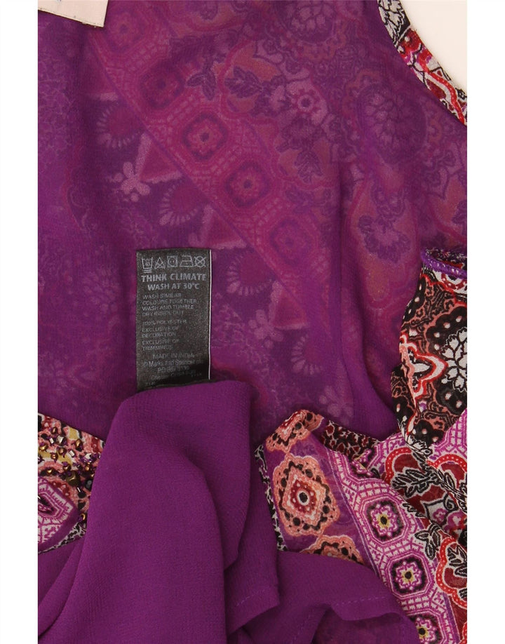 Marks & Spencer Γυναικείο Sundress UK 16 Μεγάλος πολύχρωμος φλοράλ πολυεστέρας