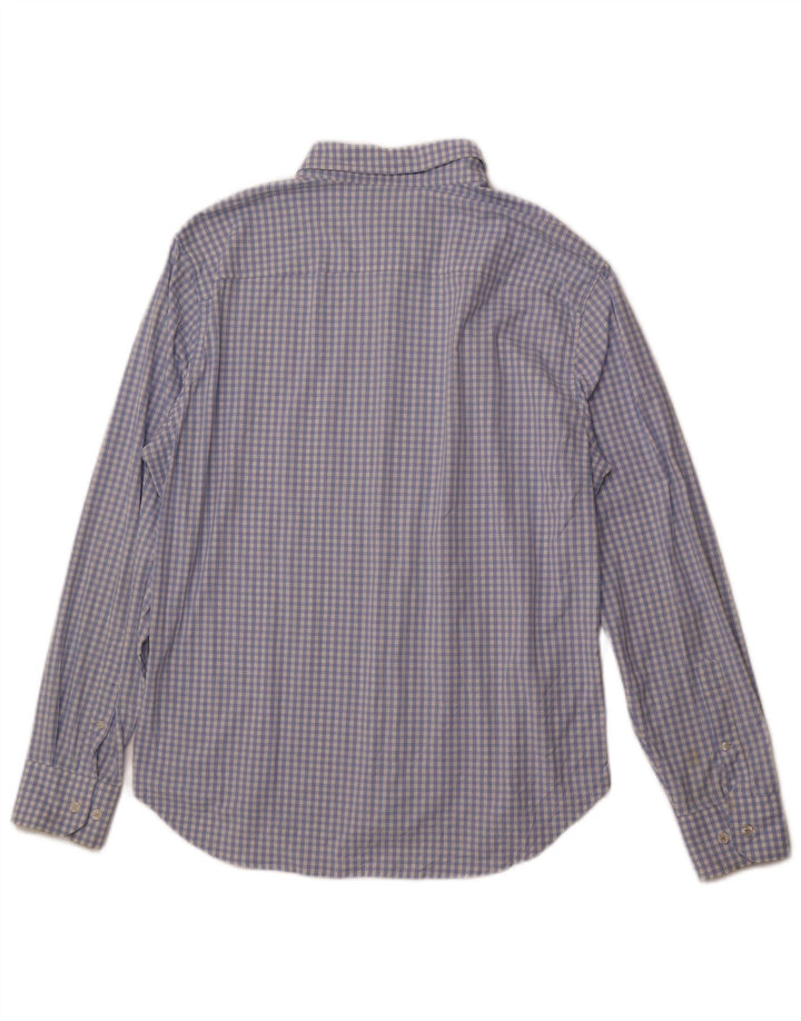 BONOBOS Ανδρικό αθλητικό πουκάμισο μεγάλο μπλε Gingham Nylon