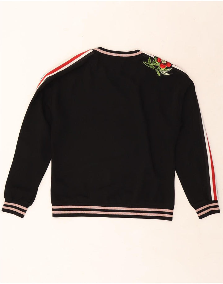 TED BAKER Γυναικεία φούτερ Jumper UK 14 Medium Black Floral Polyester