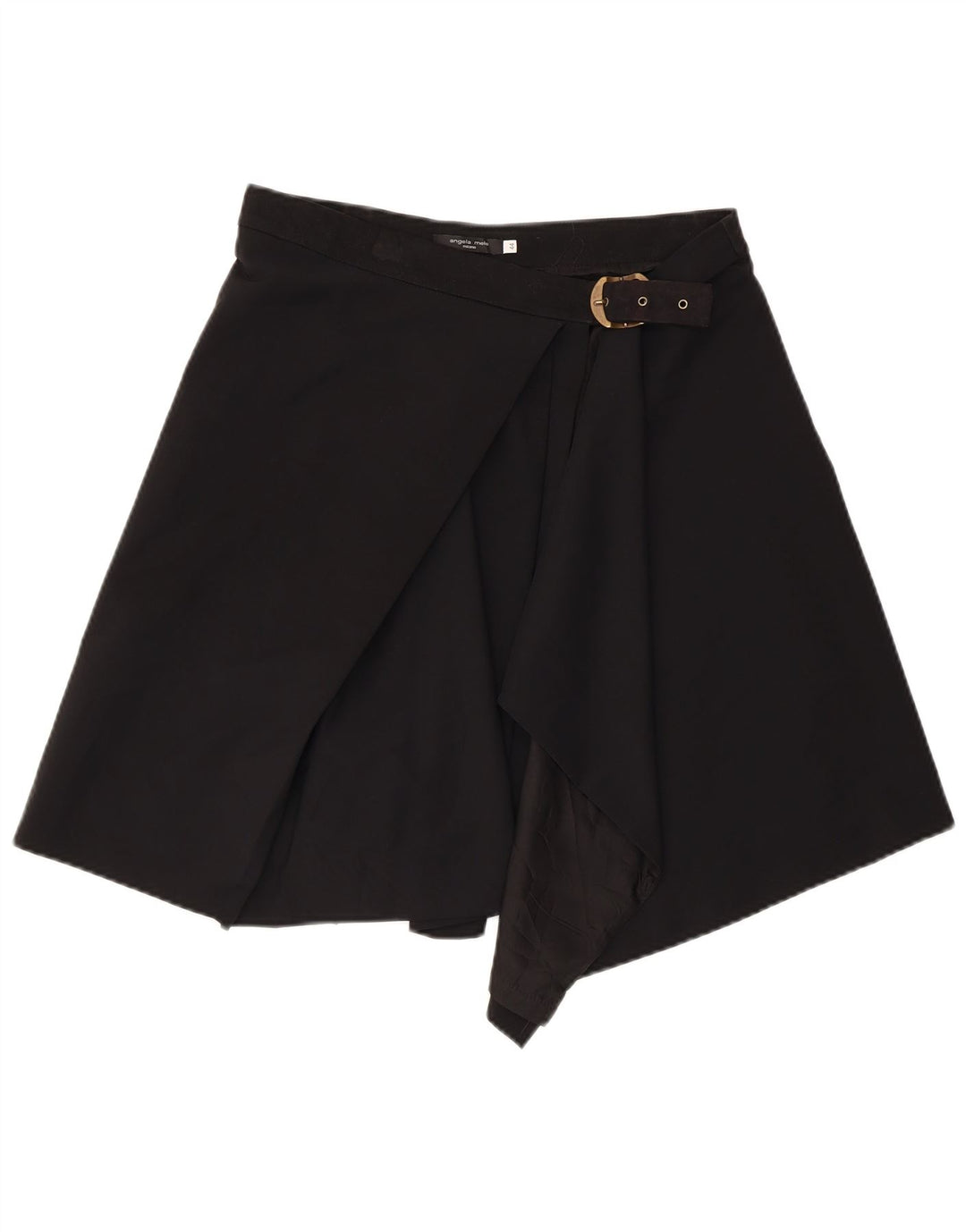ANGELA MELE Γυναικεία Φούστα Wrap IT 44 Medium W30 Μαύρη Μάλλινη