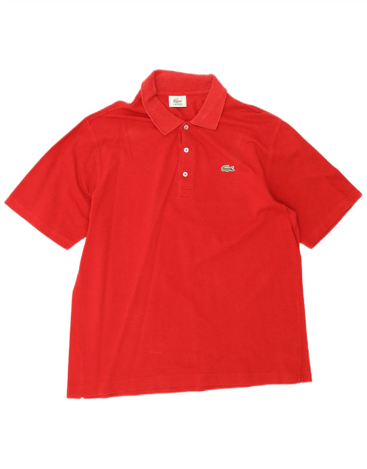Ανδρικό πουκάμισο πόλο Lacoste, μέγεθος 5, μεγάλο κόκκινο βαμβακερό