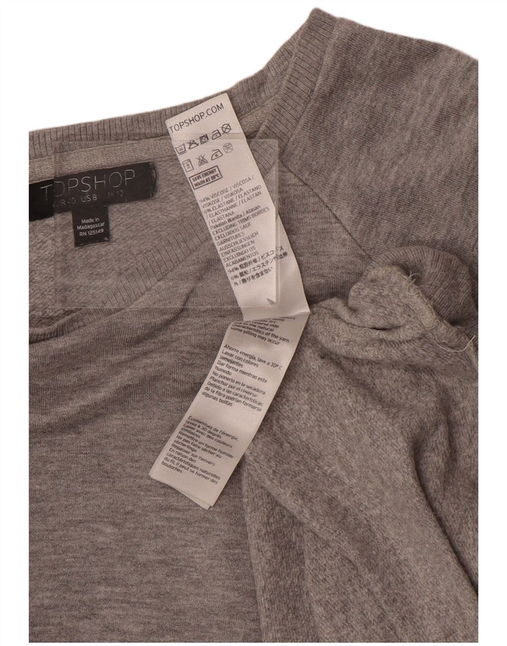 Γυναικείο φούτερ Topshop Oversized Jumper UK 12 Medium Grey Viscose