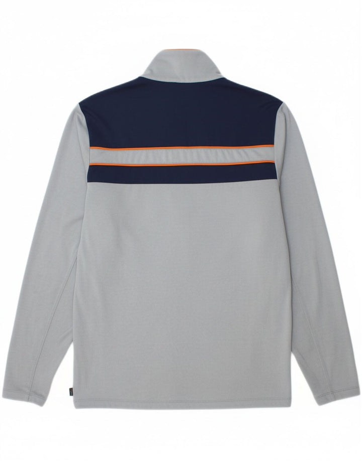 CALVIN KLEIN Mens Tracksuit Top Jacket Small Grey Colourblock Polyester