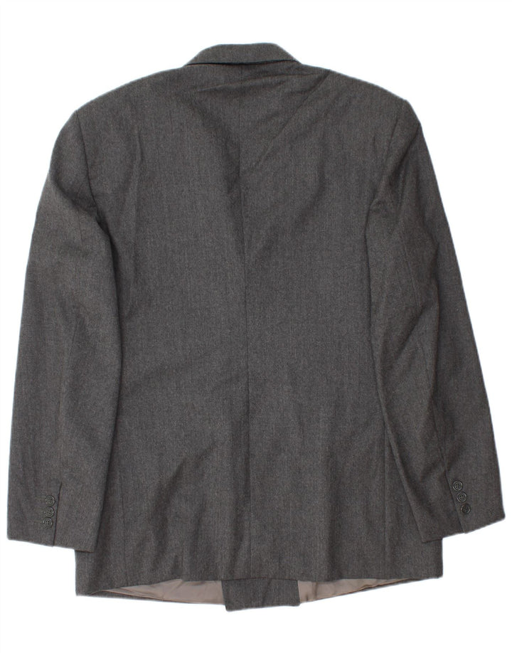 Vintage Ανδρικό Μπουφάν Μπλέιζερ με Διπλό Στήθος IT 52 XL Γκρι Μαλλί