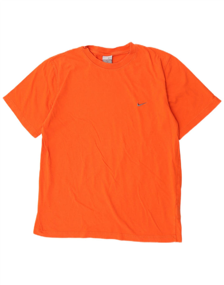 Ανδρικό T-Shirt Nike τοπ UK 39/41 μεσαίο πορτοκαλί βαμβακερό