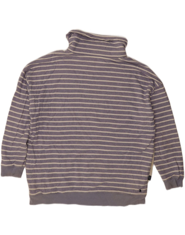 Joules Γυναικεία φούτερ υπερμεγέθη Jumper UK 18 XL Μωβ ριγέ βαμβακερό