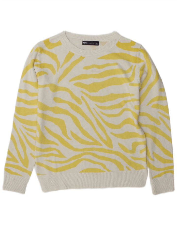 Marks & Spencer Γυναικείο πουλόβερ με λαιμόκαυστο UK 8 Small Yellow