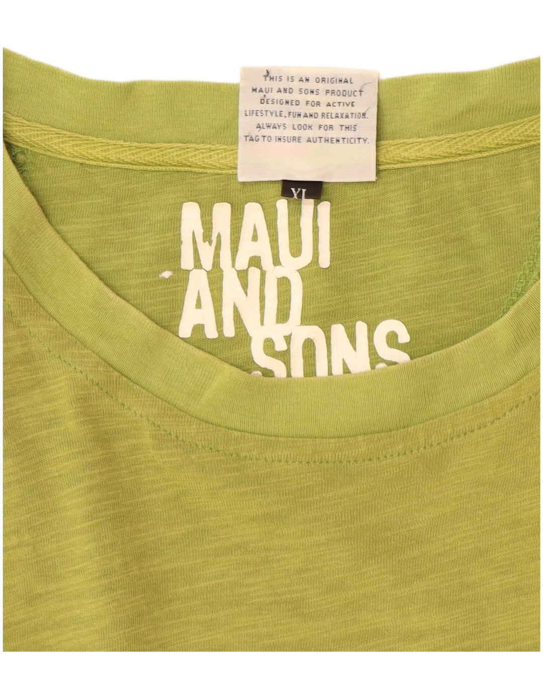 MAUI AND SONS Γυναικείο T-Shirt Top UK 18 XL Πράσινο βαμβακερό