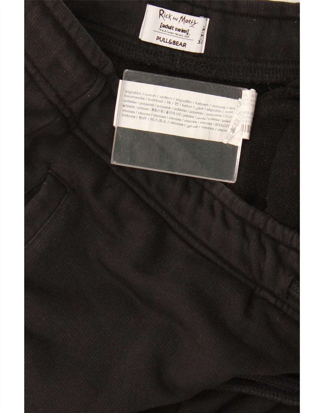 Pull & Bear Ανδρικές φόρμες Rick and Morty Παντελόνια Joggers Medium Black