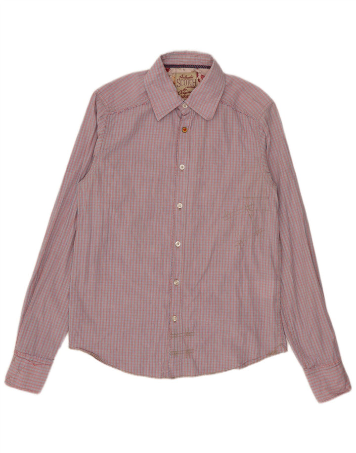 Ανδρικό πουκάμισο Scotch & Soda Small Red Check Cotton
