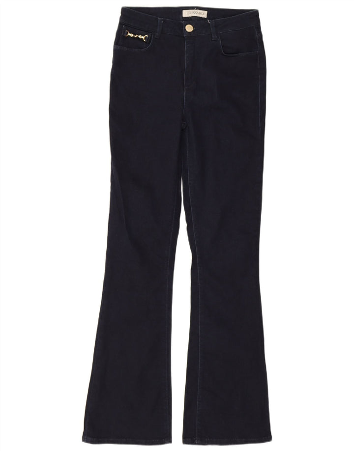 Trussardi Γυναικείο τζιν με φλάντζα W26 L31 Navy Blue Cotton