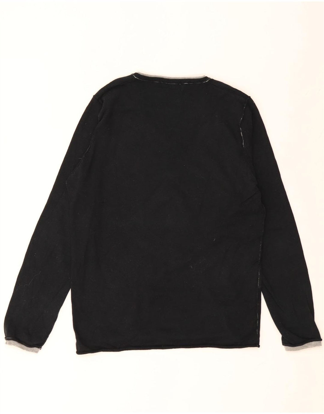Πουλόβερ ZARA Boys V-Neck Jumper 13-14 ετών Μεσαίο Μαύρο
