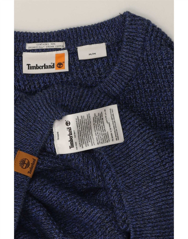 Ανδρικό πουλόβερ Timberland Crew λαιμόκοψη μεσαίου μπλε βαμβακερό