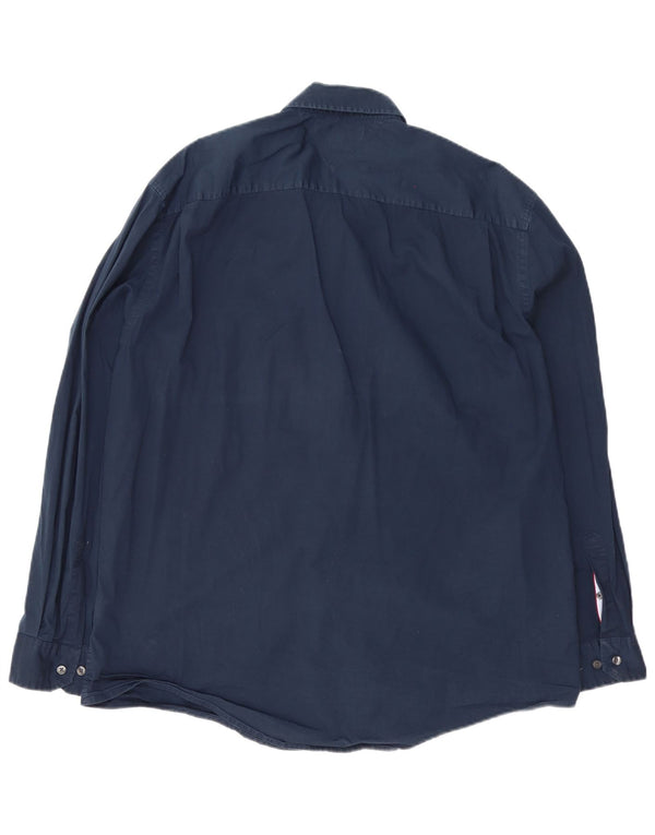 Ανδρικό πουκάμισο Tommy Hilfiger 2XL Navy Blue Cotton