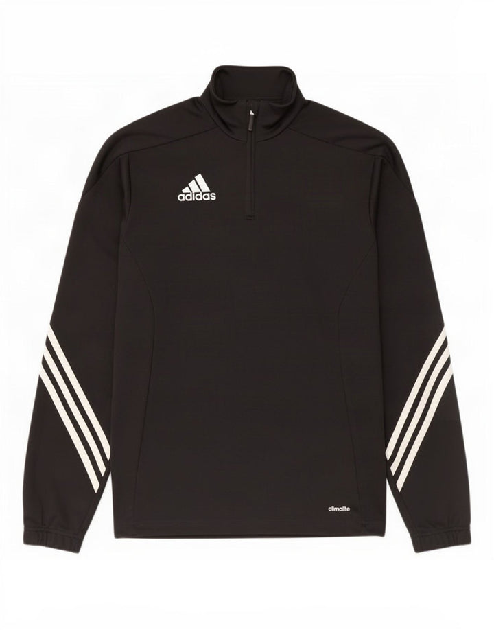 Ανδρική φόρμα πουλόβερ με φερμουάρ Climalite Adidas Top Small Black Polyester