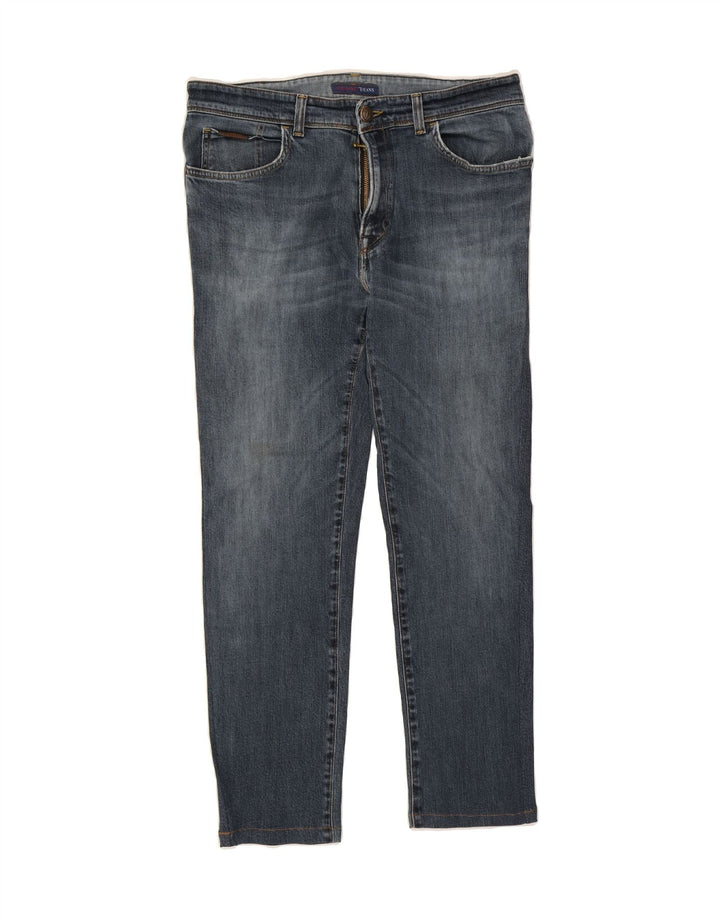TRUSSARDI Mens Slim Jeans W33 L27 Blue Vintage Trussardi and Second-Hand Trussardi from Messina Hembry 