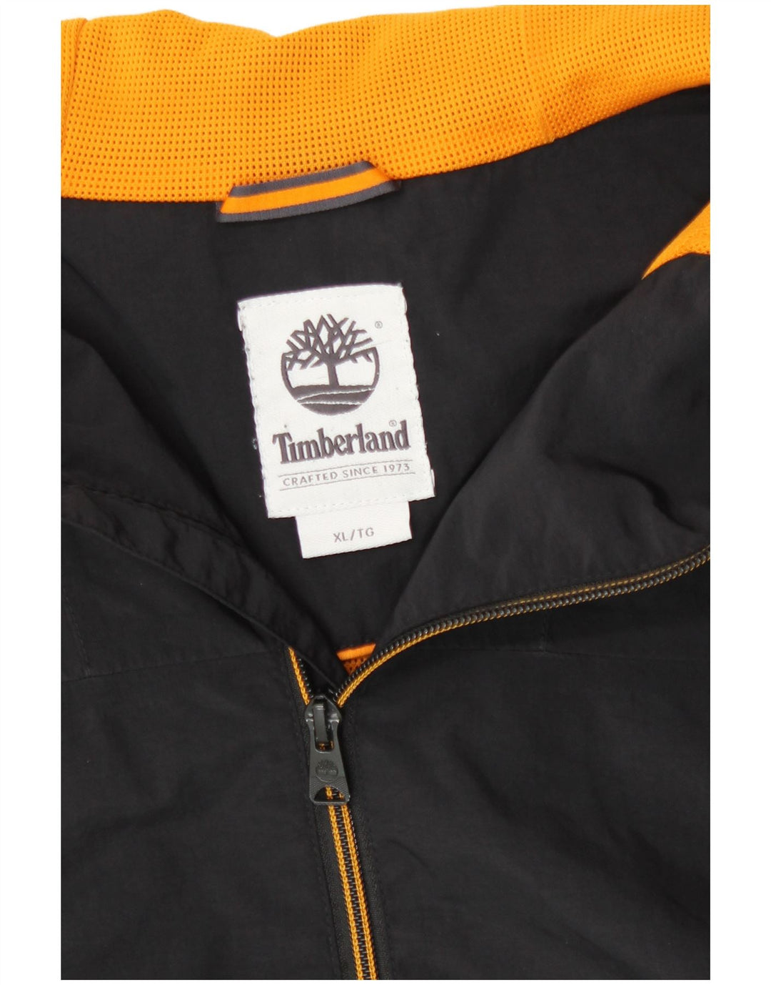 Ανδρικό μπουφάν Timberland με κουκούλα UK 42 XL μαύρο νάιλον
