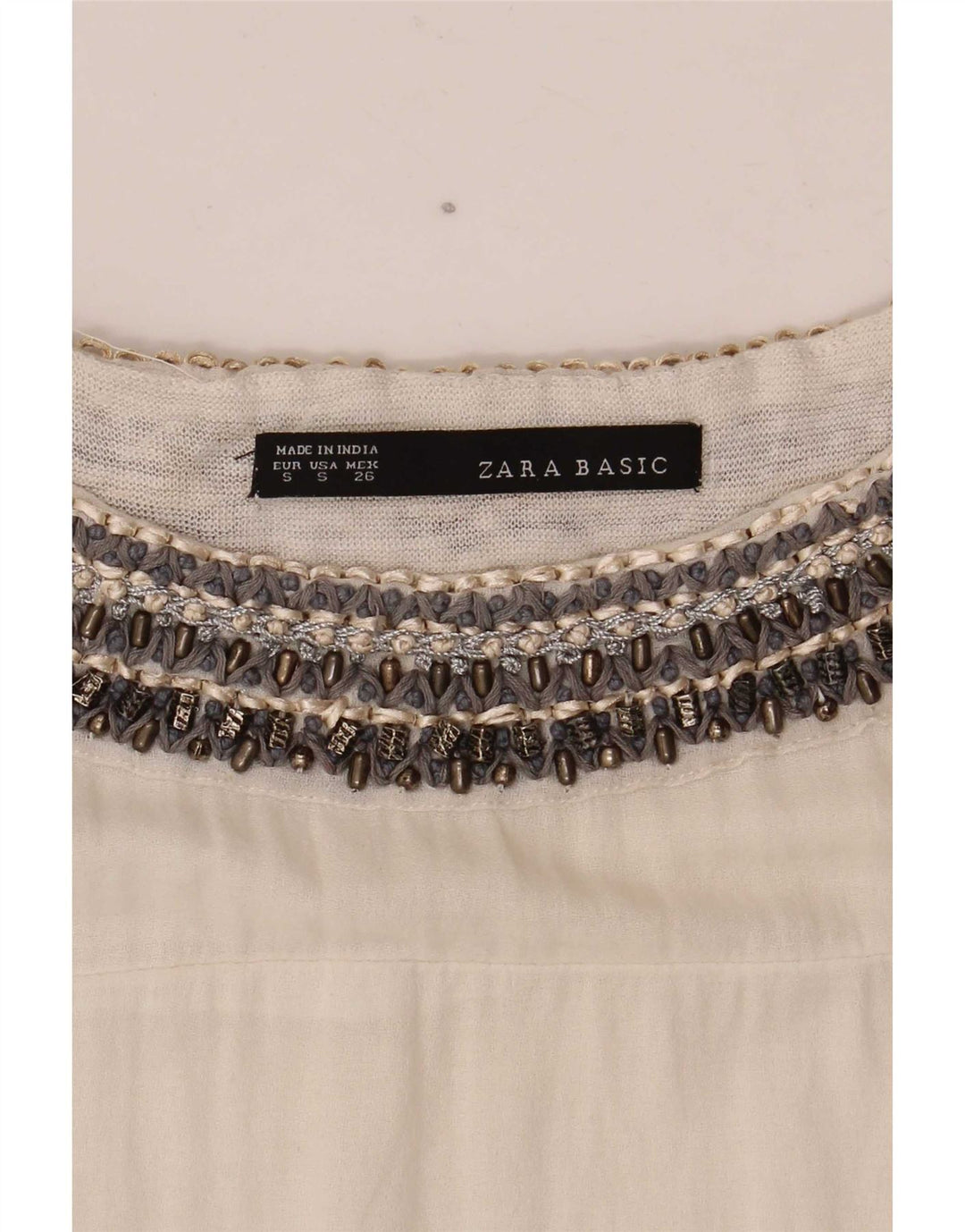 Zara Γυναικεία Μπλούζα Oversized Top UK 10 Small White