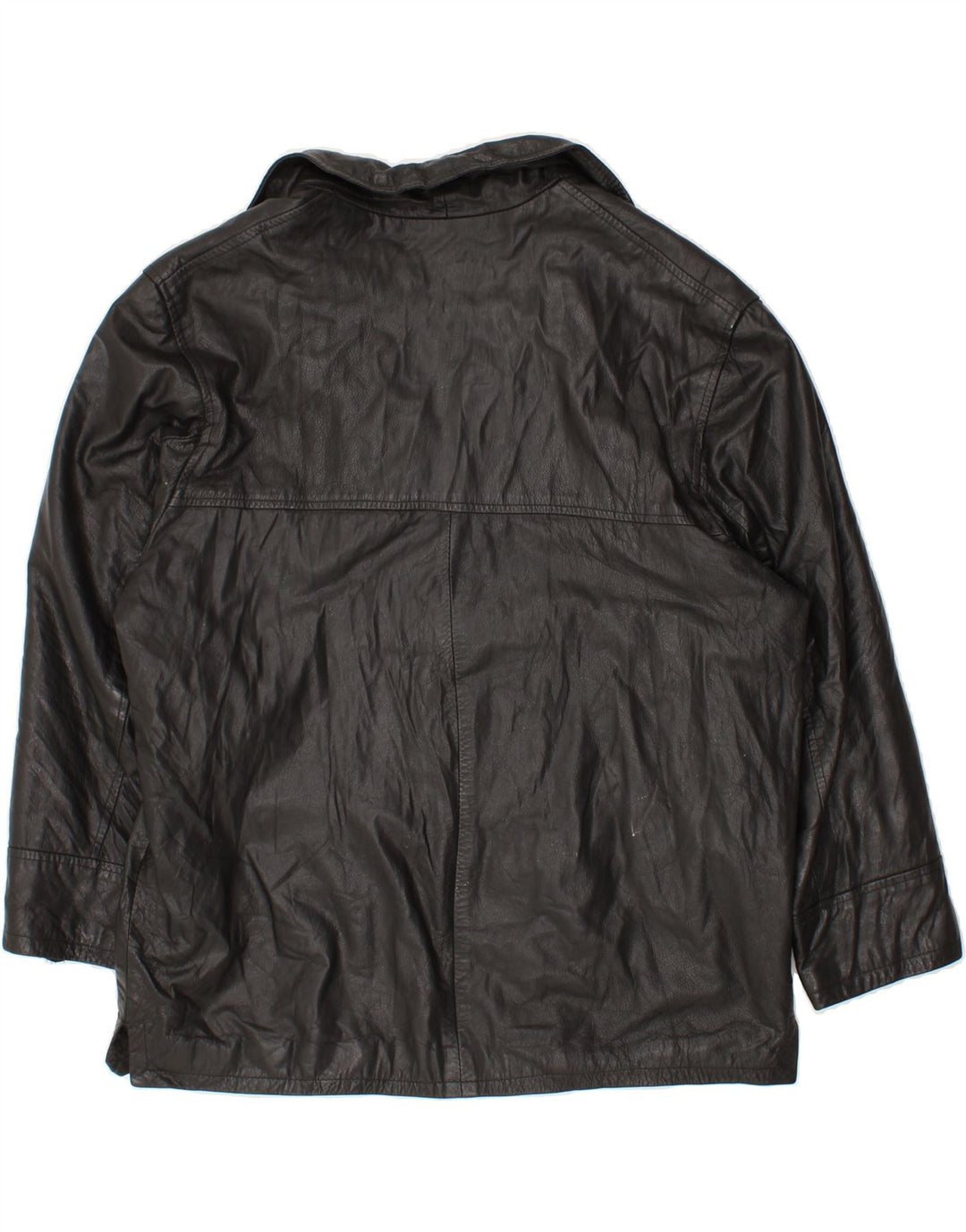 CONBIPEL Womens Leather Jacket UK 16 Large Black Leather Vintage Conbipel and Second-Hand Conbipel from Messina Hembry 