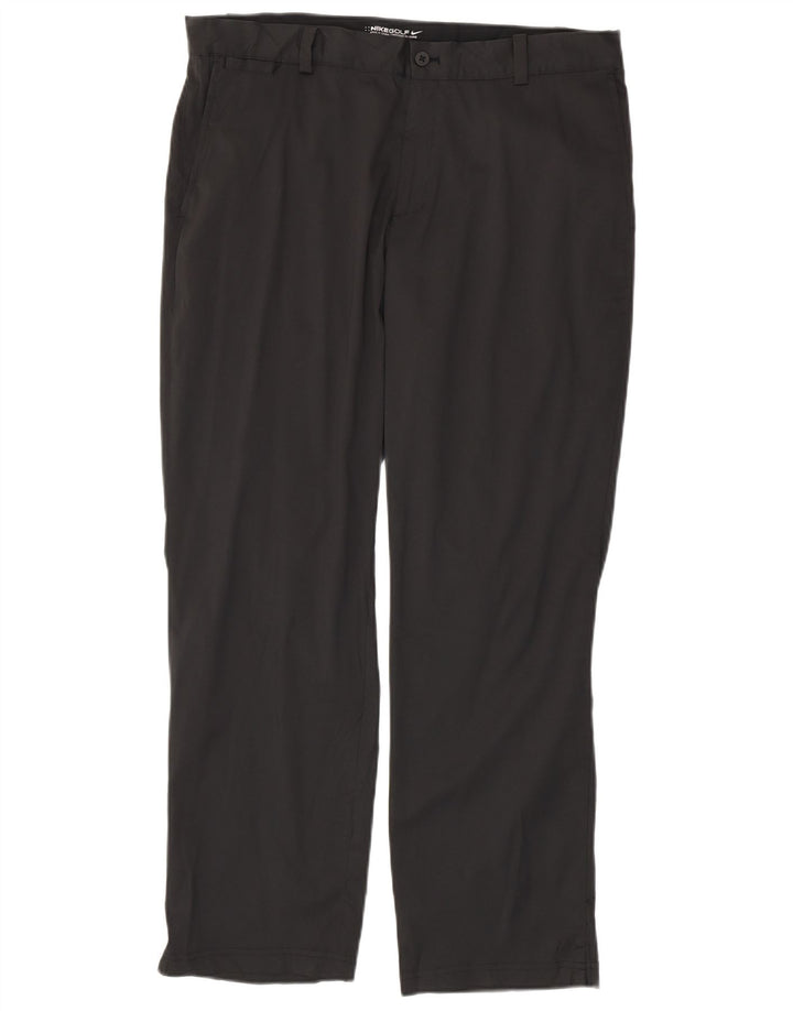 Ανδρικό ίσιο παντελόνι Chino Nike Dri Fit W35 L30 μαύρο πολυεστέρα
