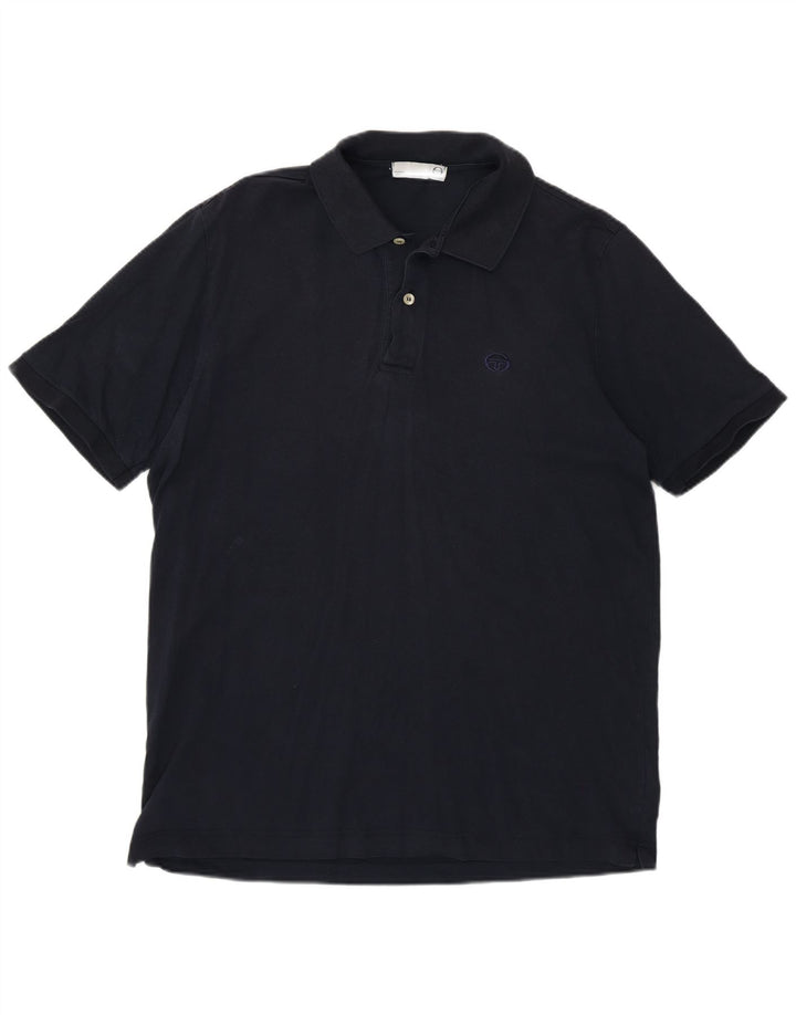 Sergio Tacchini Ανδρικό μπλουζάκι πόλο μεγάλο μπλε ναυτικό