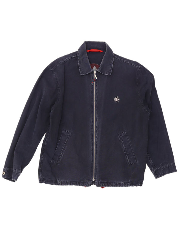 Murphy & Nye Mens Bomber Jacket UK 38 Medium Navy Blue Cotton