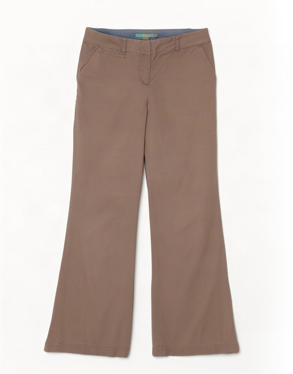 Boden Γυναικείο παντελόνι Chino Flare UK 10 Small W28 L31 Γκρι βαμβακερό