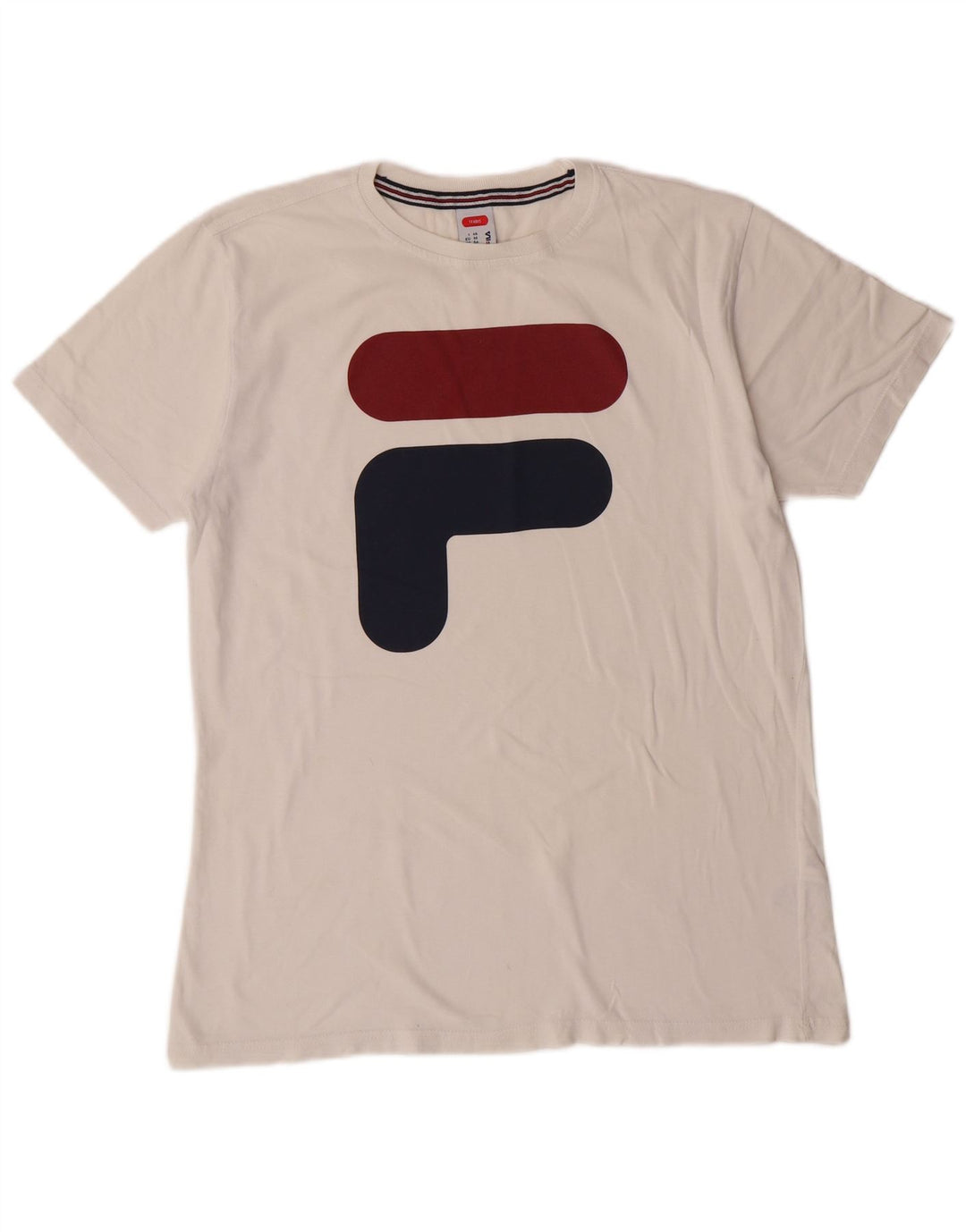 Ανδρικό γραφικό μπλουζάκι τένις FILA Top IT 46 Small White Cotton Sports