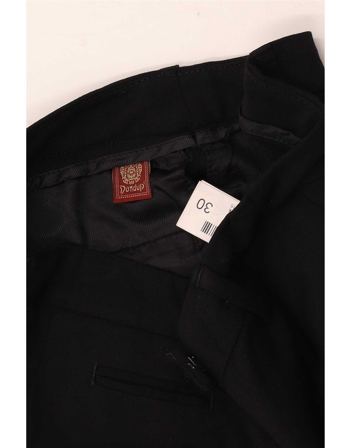 Dondup Γυναικείο Crop Παντελόνι W30 L24 Μαύρο βισκόζη