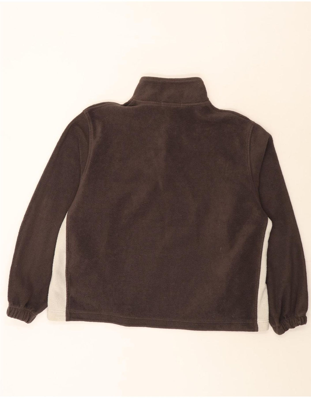 Fila Ανδρικό φερμουάρ με λαιμόκοψη Fleece Jumper Μεγάλο Καφέ Χρώμα Πολυεστέρας