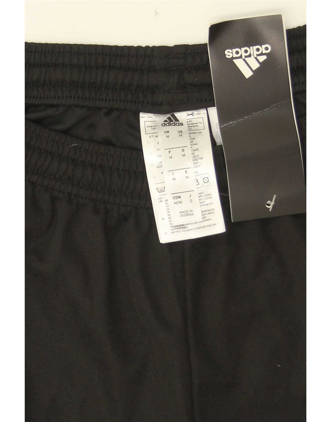 Ανδρικό σορτς Adidas Climalite από μεσαίο μαύρο πολυεστέρα