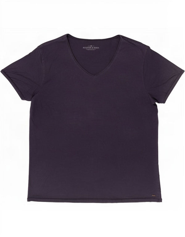 Ανδρικό T-Shirt Scotch & Soda Top Large Navy Blue από βαμβάκι