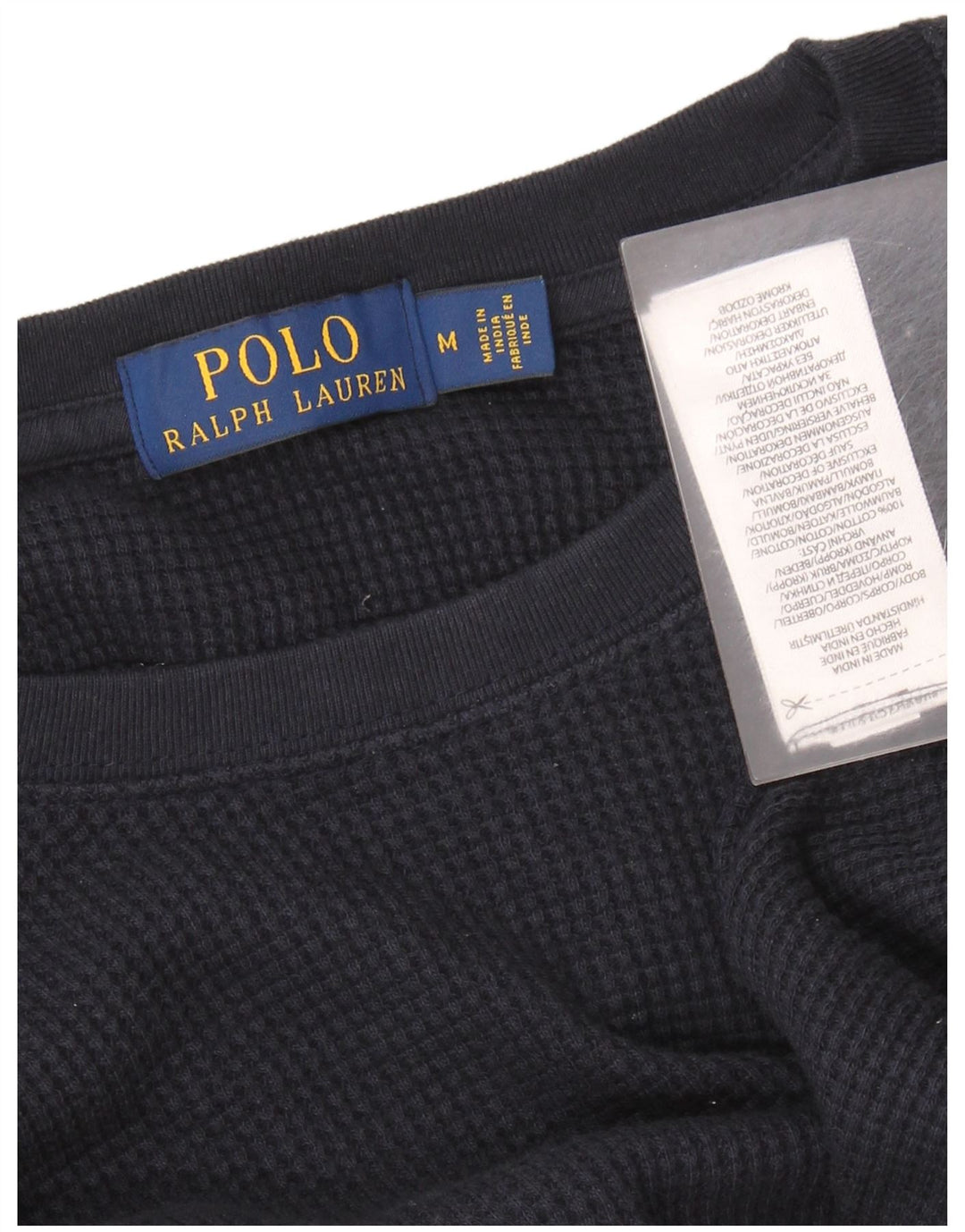 Ανδρικό μπλουζάκι POLO RALPH LAUREN Μακρυμάνικο μεσαίο μπλε βαμβακερό